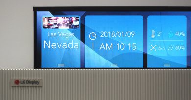Гибкий телевизор LG | Фото: Engadget