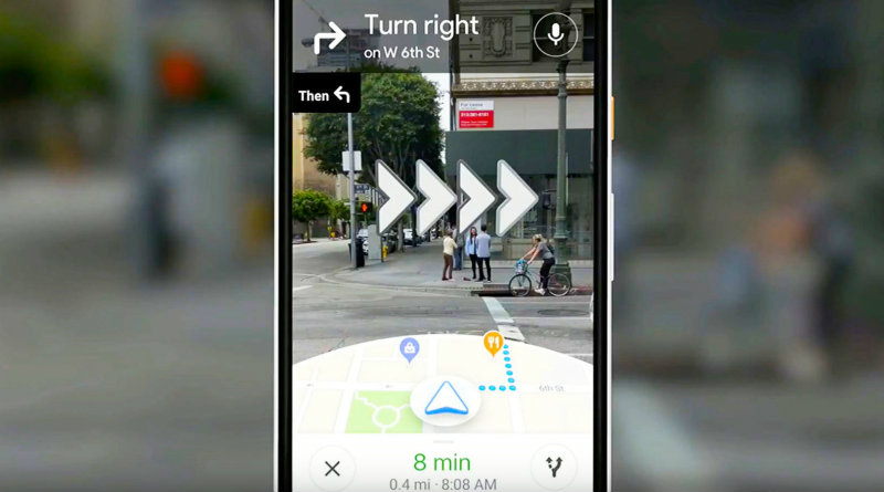 Google Maps с дополненной реальностью | Фото: engadge