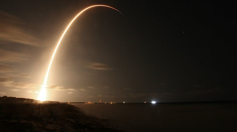 Запуск спутников Starlink | Фото: spaceflightinsider