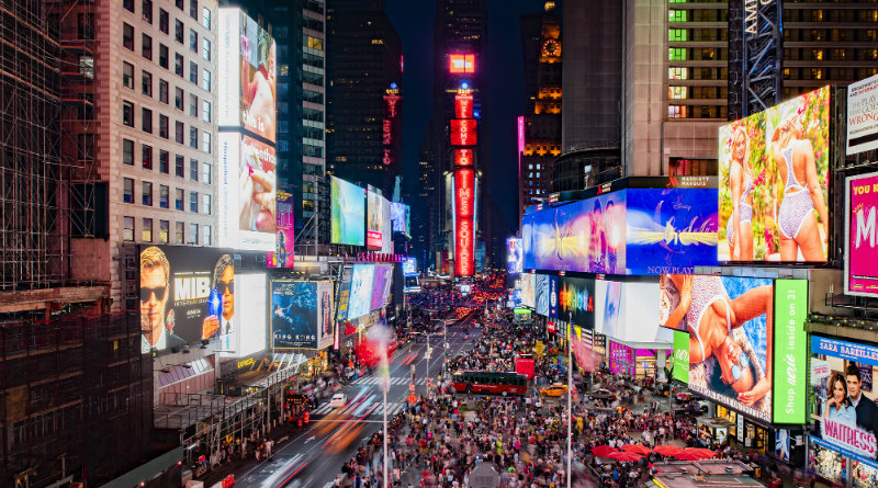 Дисплеи Samsung на Таймс-Сквер